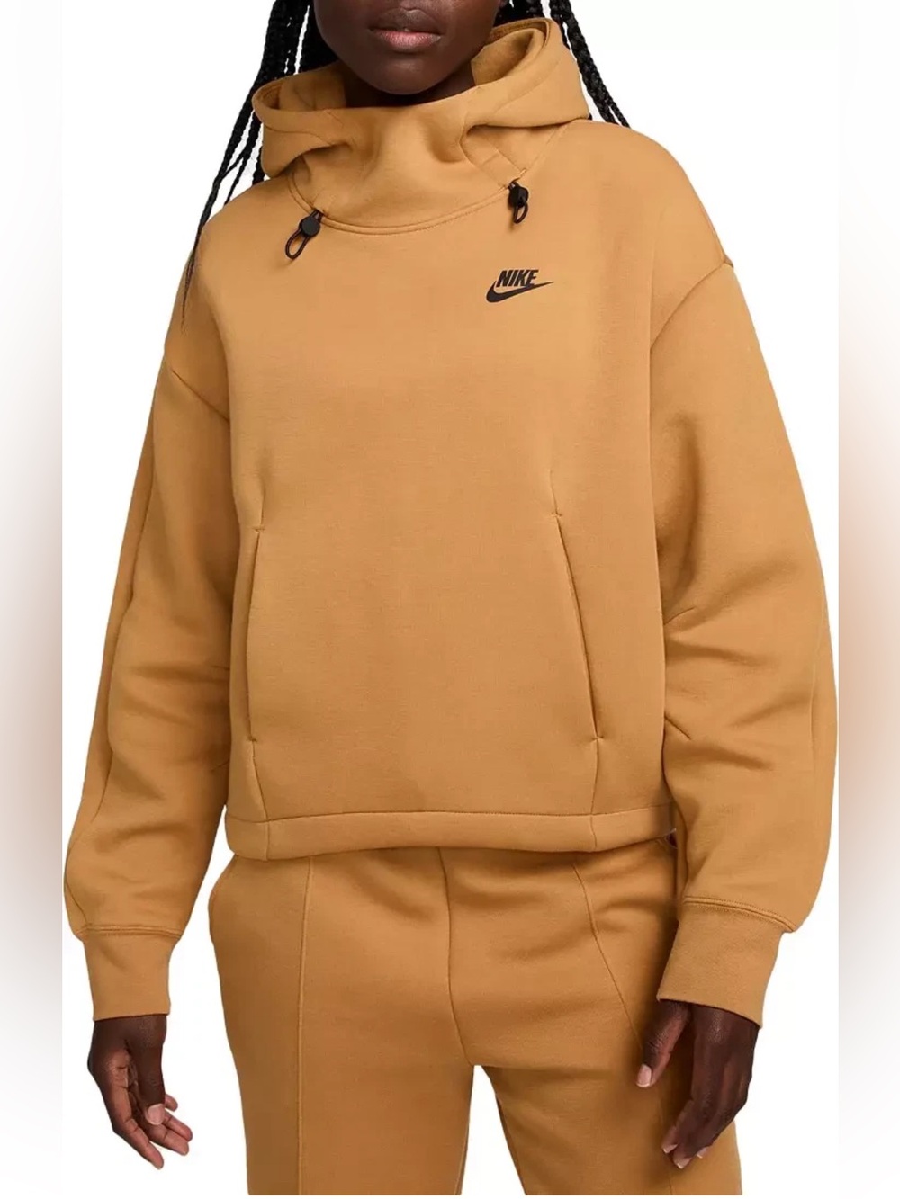 Nike Sportswear Tech Fleece Oversized Hoodie Flax Women’s